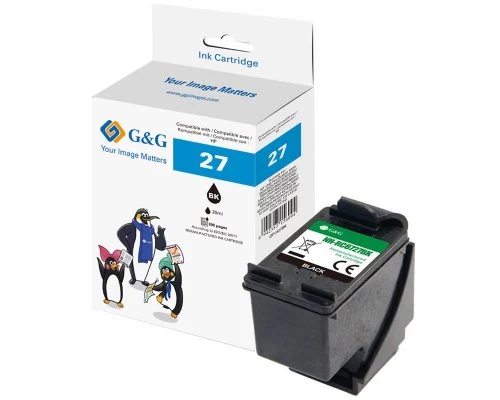 G&G saderīga melnās tintes kasetne GP-H27BK
