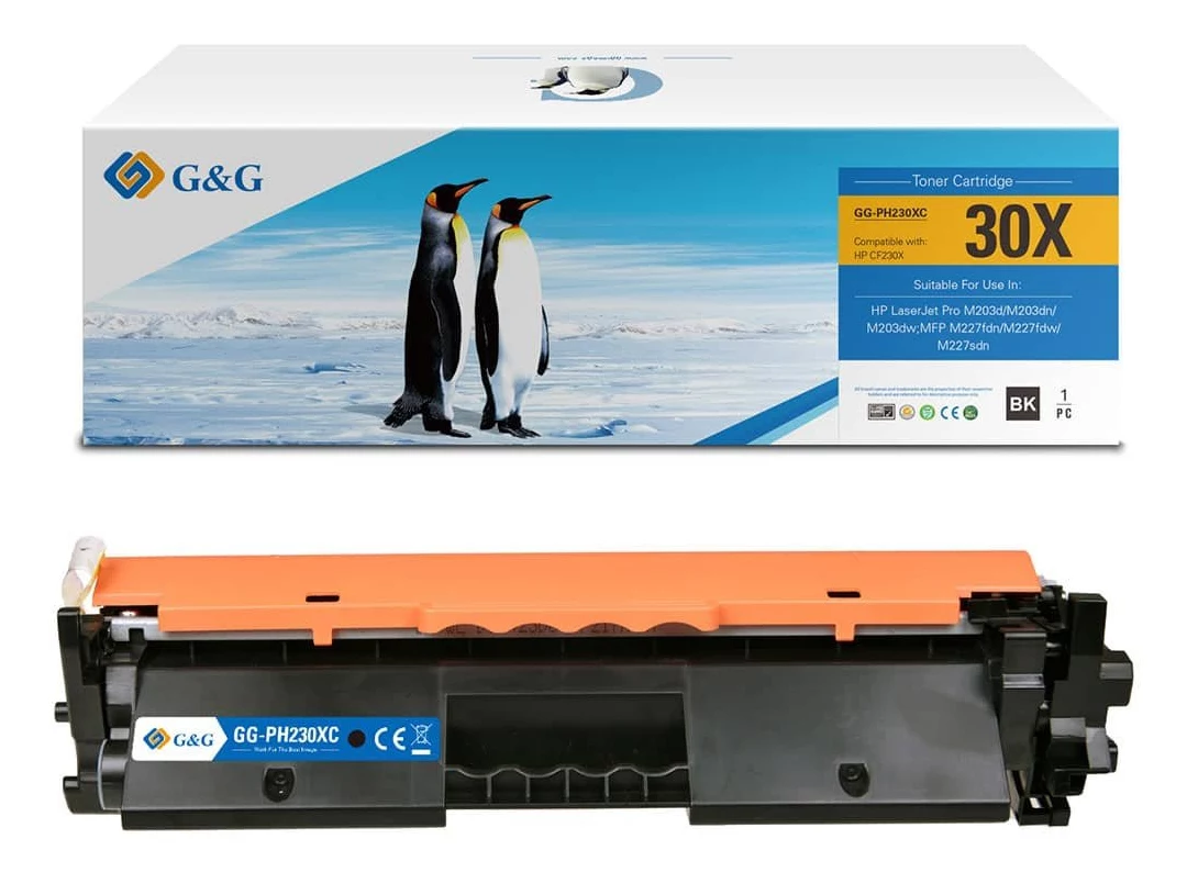 G&G XL tintes kasetne HP 30X/CF230X