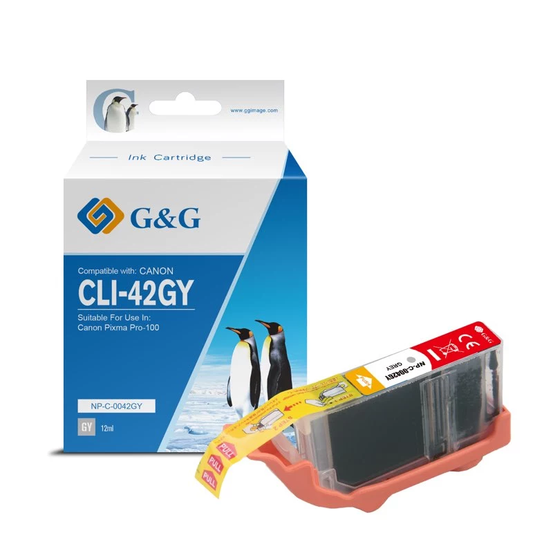 G&G saderīga Canon CLI-42GY pelēkā tintes