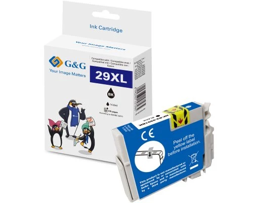 G&G XL melnā tintes kasetne, saderīga