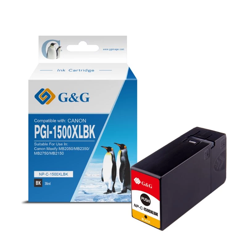 G&G Ninestar saderīga Canon PGI-1500XLBK melna