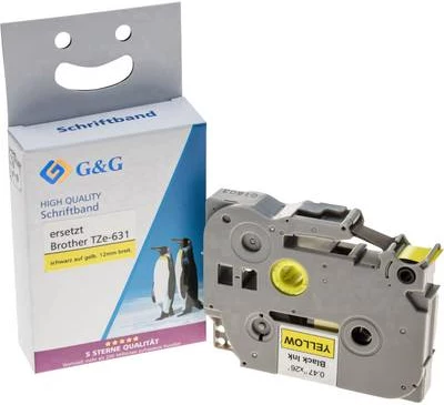 G&G etiķešu lentes kasetne Brother TZe-631