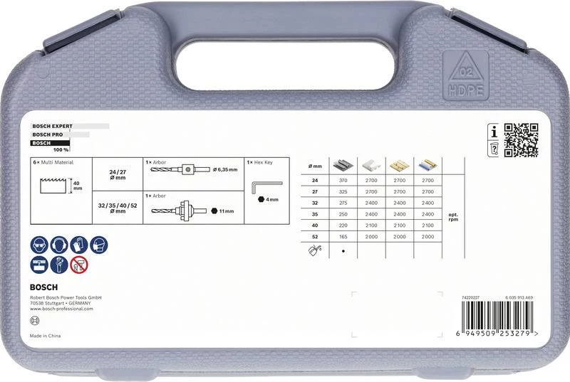 Bosch 2608594614 7 daļu Progressor bi-metāla
