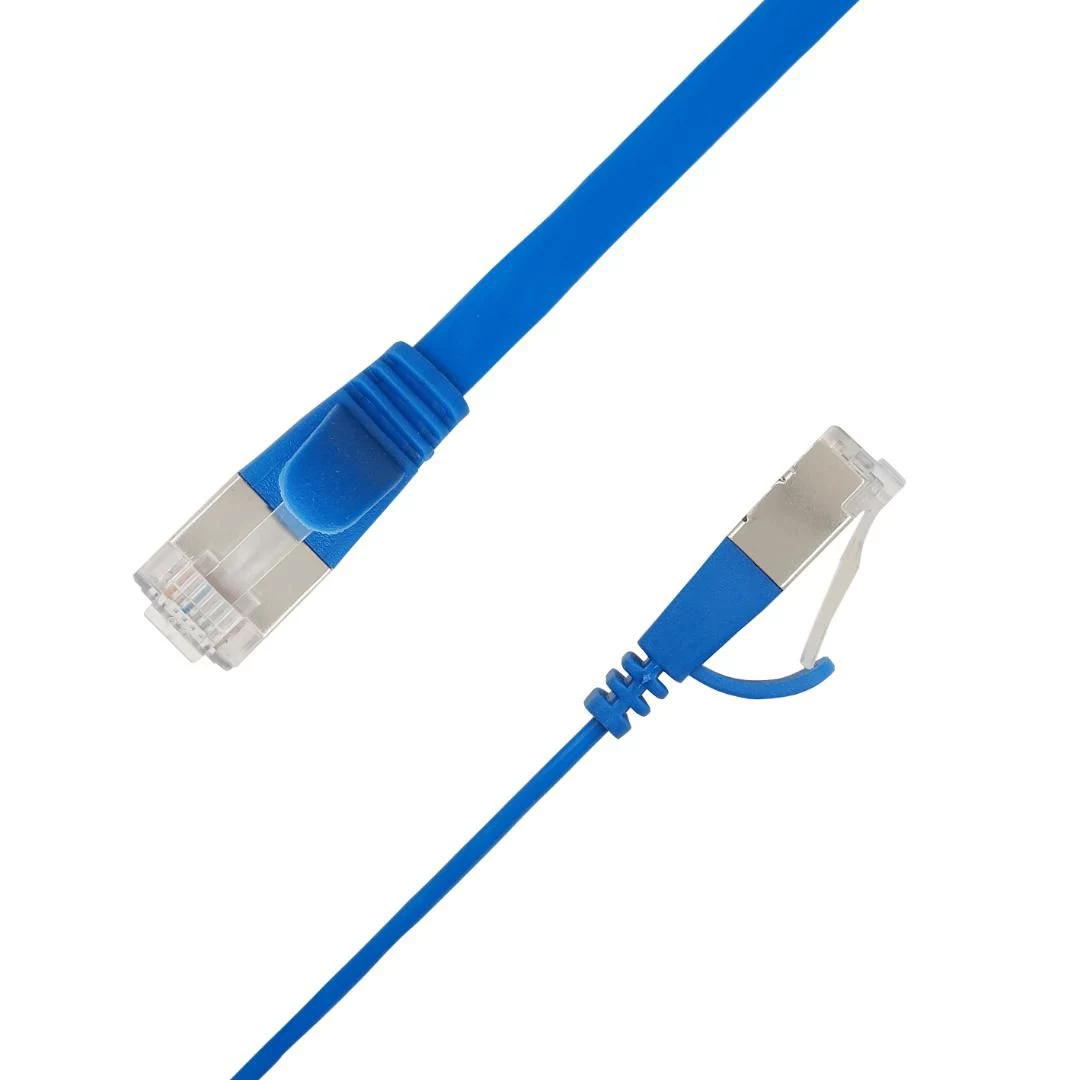 LinkIT plakanais U/FTP Cat6A zilais 4m
