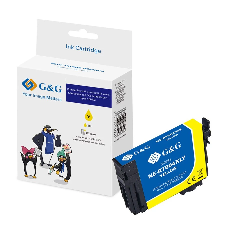 G&G saderīga Epson 604XL dzeltenas tintes