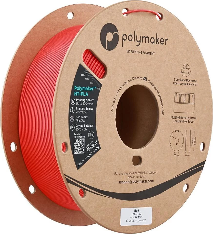 Polymaker HT-PLA 1,75mm melns 1kg