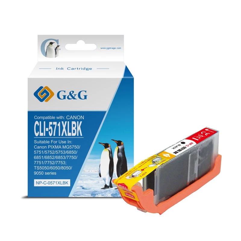 G&G saderīga Canon CLI-571XLBK foto melnā