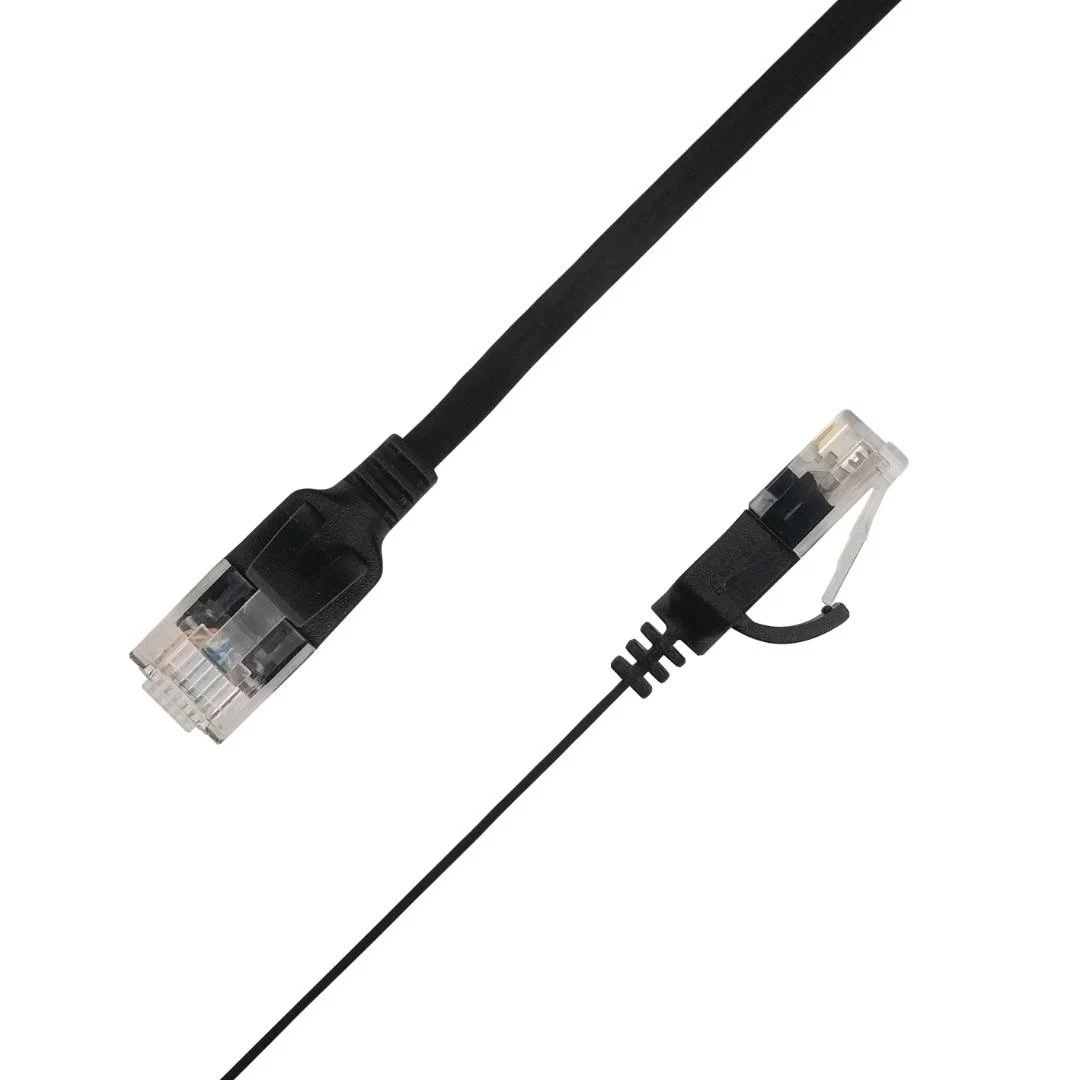 LinkIT Plakanais U/UTP Cat6A melns 1
