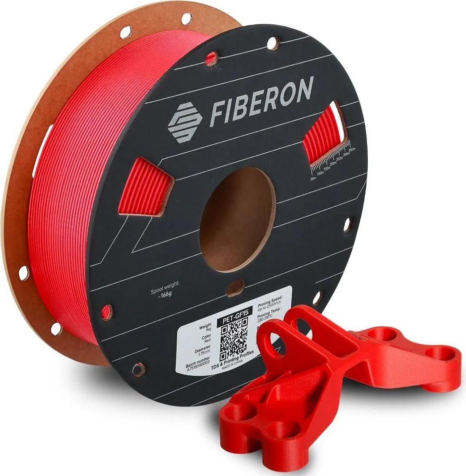 Polymaker Fiberon PET-GF15 1,75mm sarkans