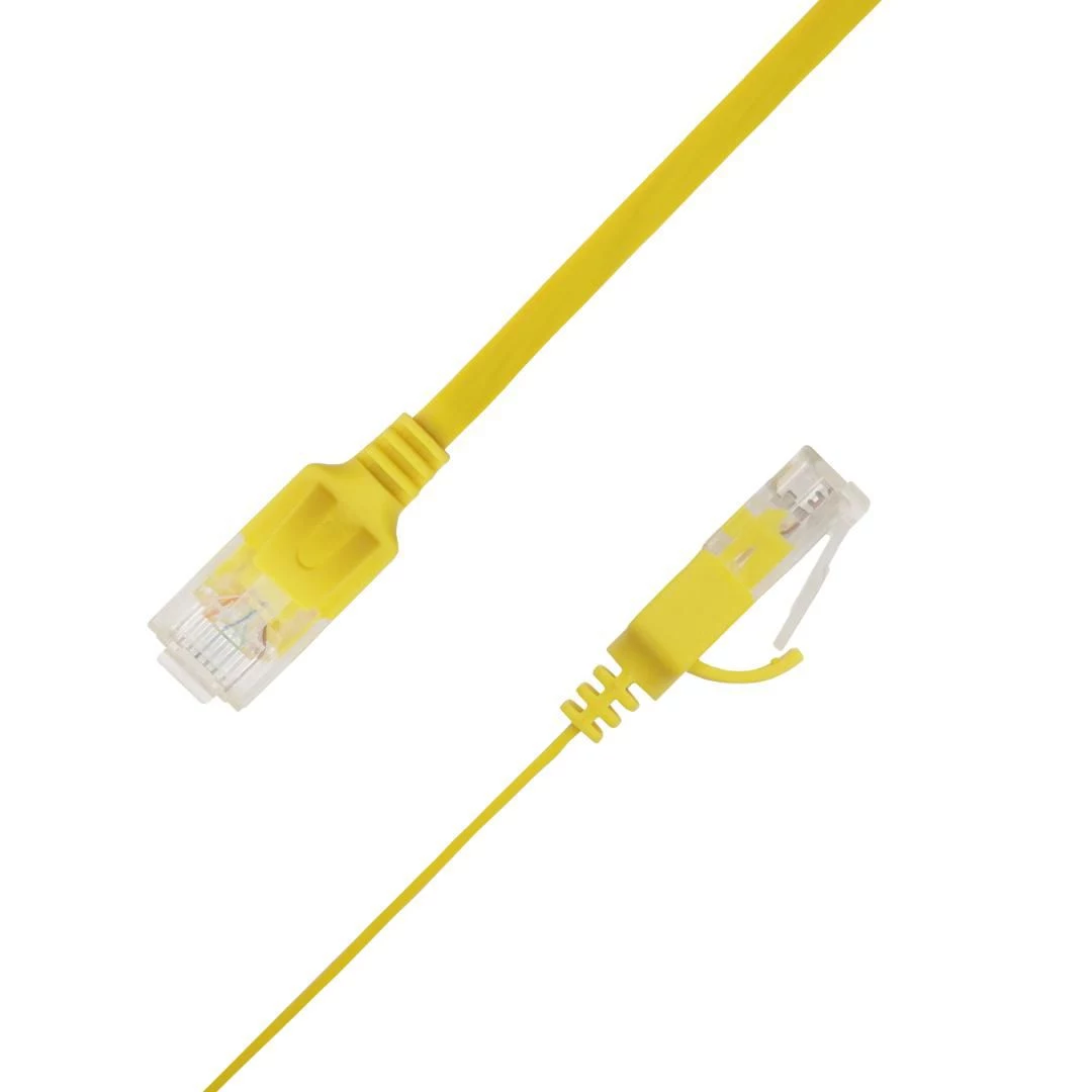 LinkIT plakanais U/UTP Cat6A dzeltens 1