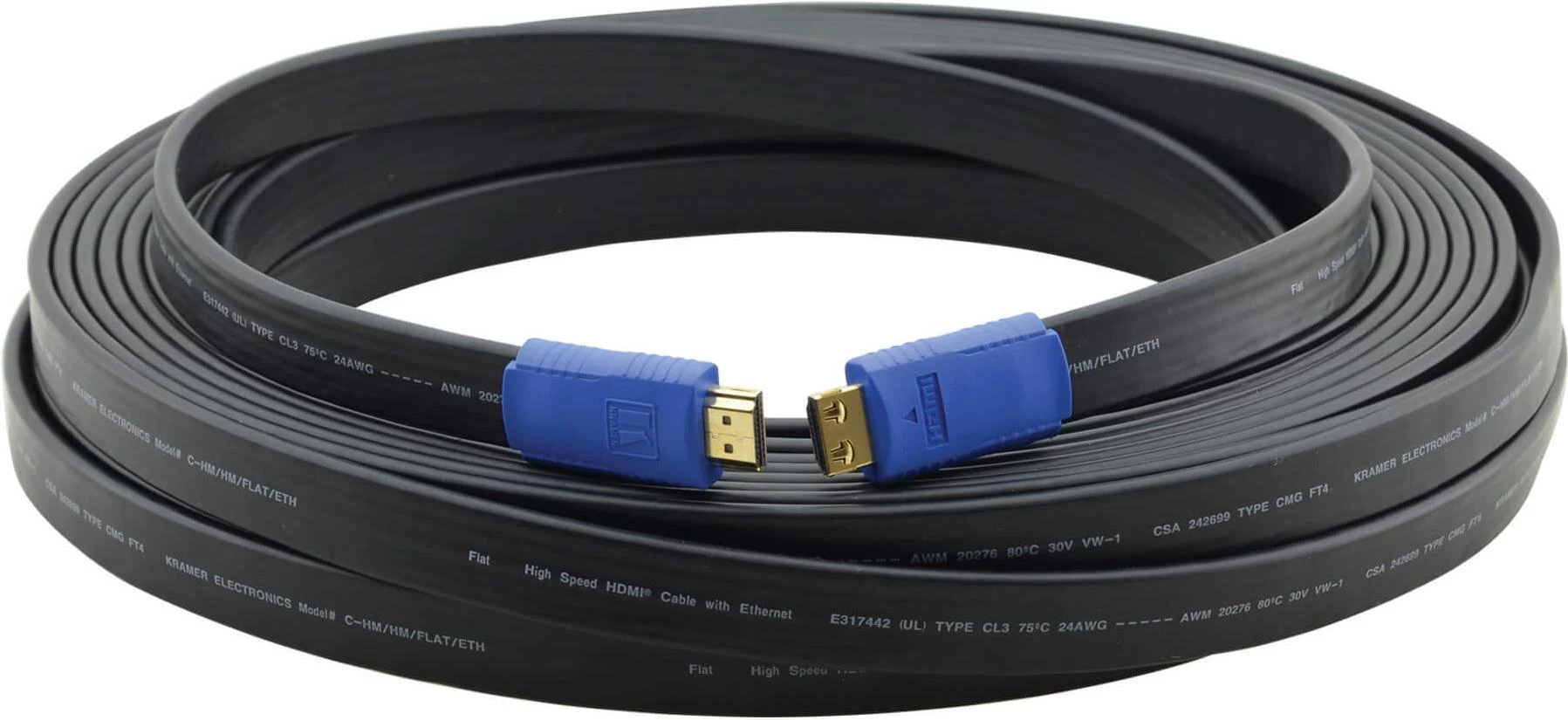Kramer C-HM/HM/FLAT/ETH-3 High Speed HDMI kabelis