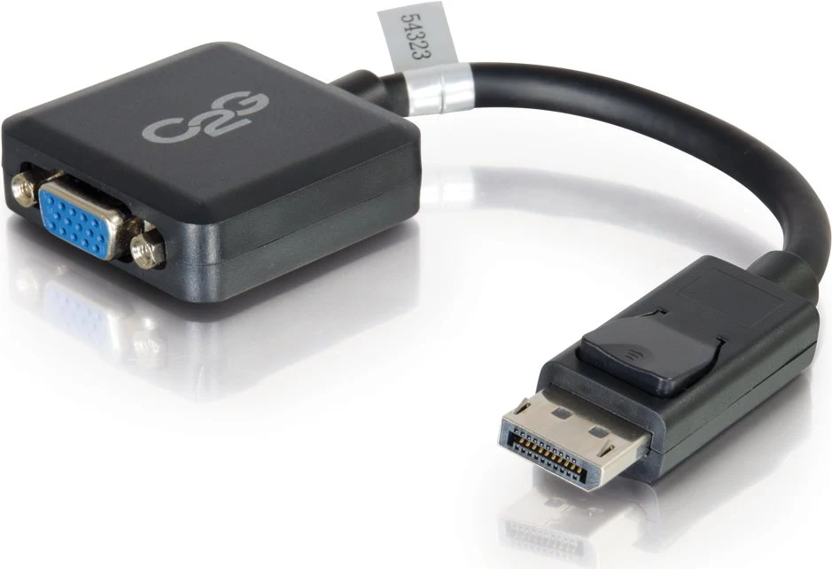C2G 20cm DisplayPort vītņuzgrieznis uz VGA