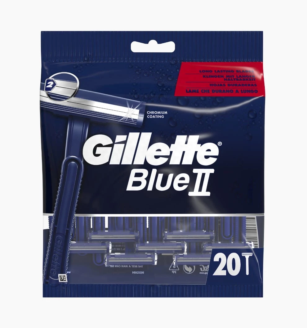 Gillette Blue II vienreizlietojamie skuvekļi vīriešiem