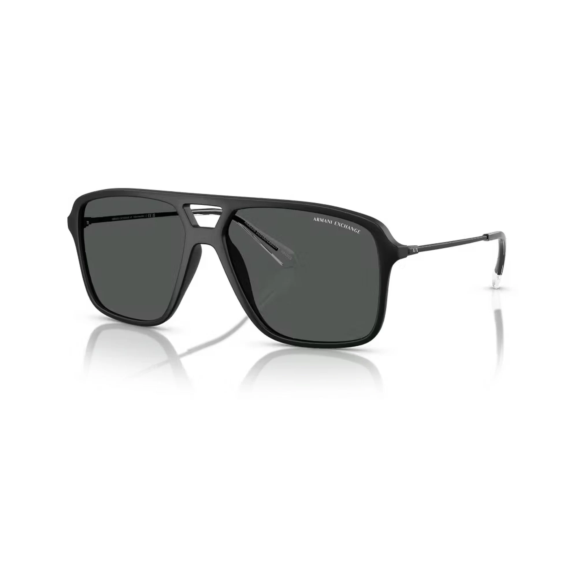 Armani Exchange AX4150SU vīriešu saulesbrilles, melns