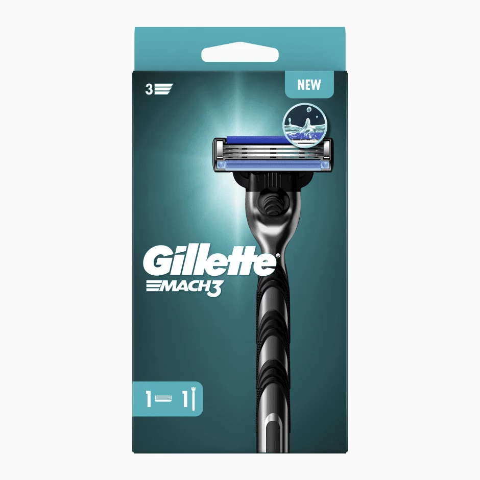 Gillette Mach3 manuālais skuveklis vīriešiem ar
