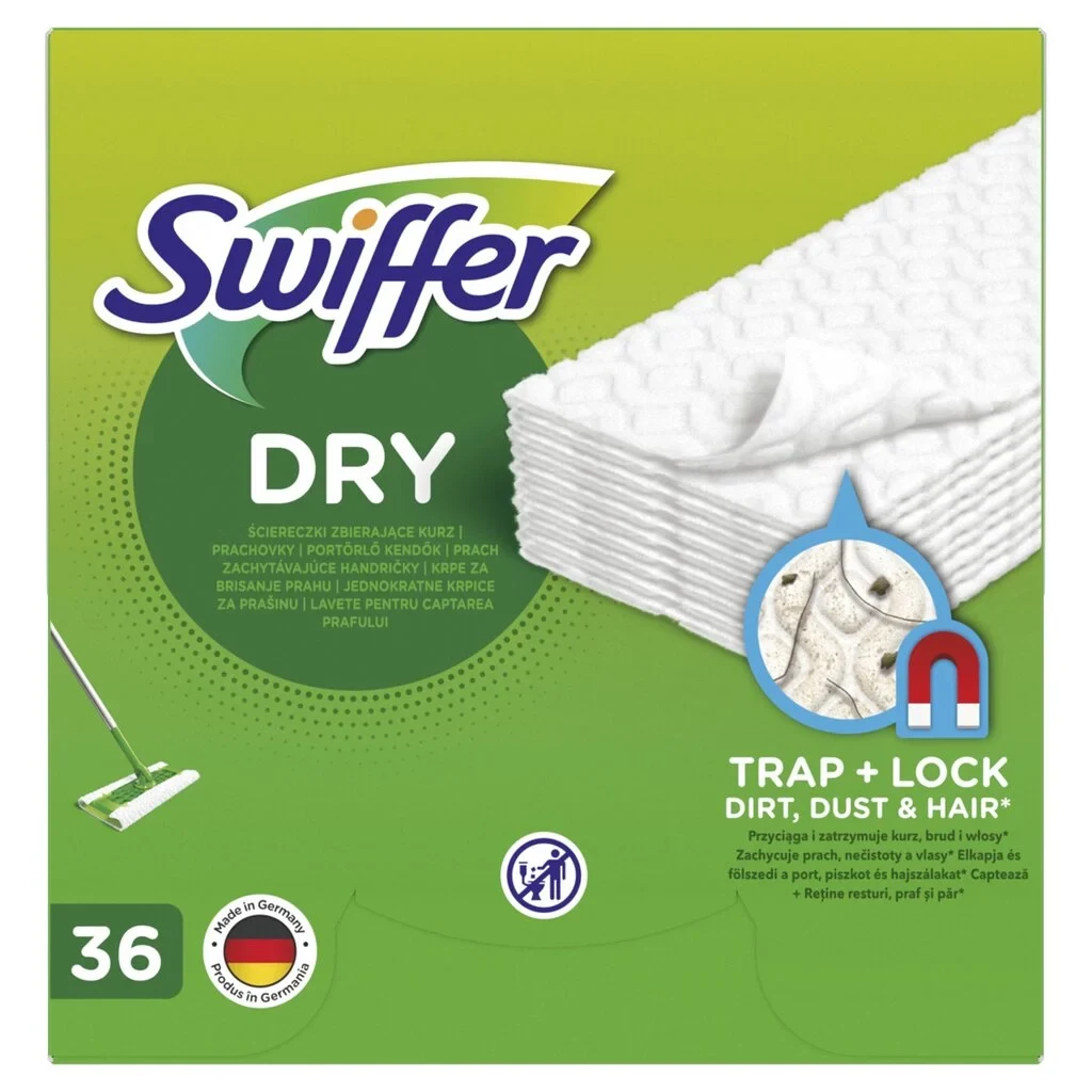 Swiffer Sweeper sausās tīrīšanas salvetes, 36