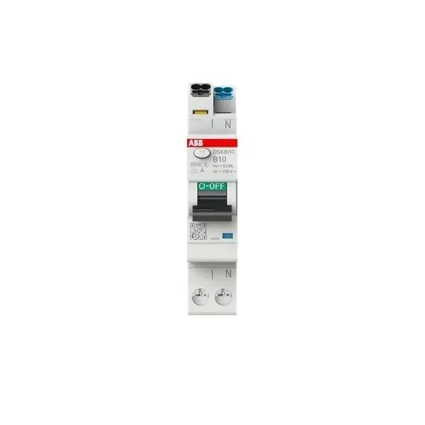 ABB DSX301CA-B10/0.03 RCBO, 1P+N, B10