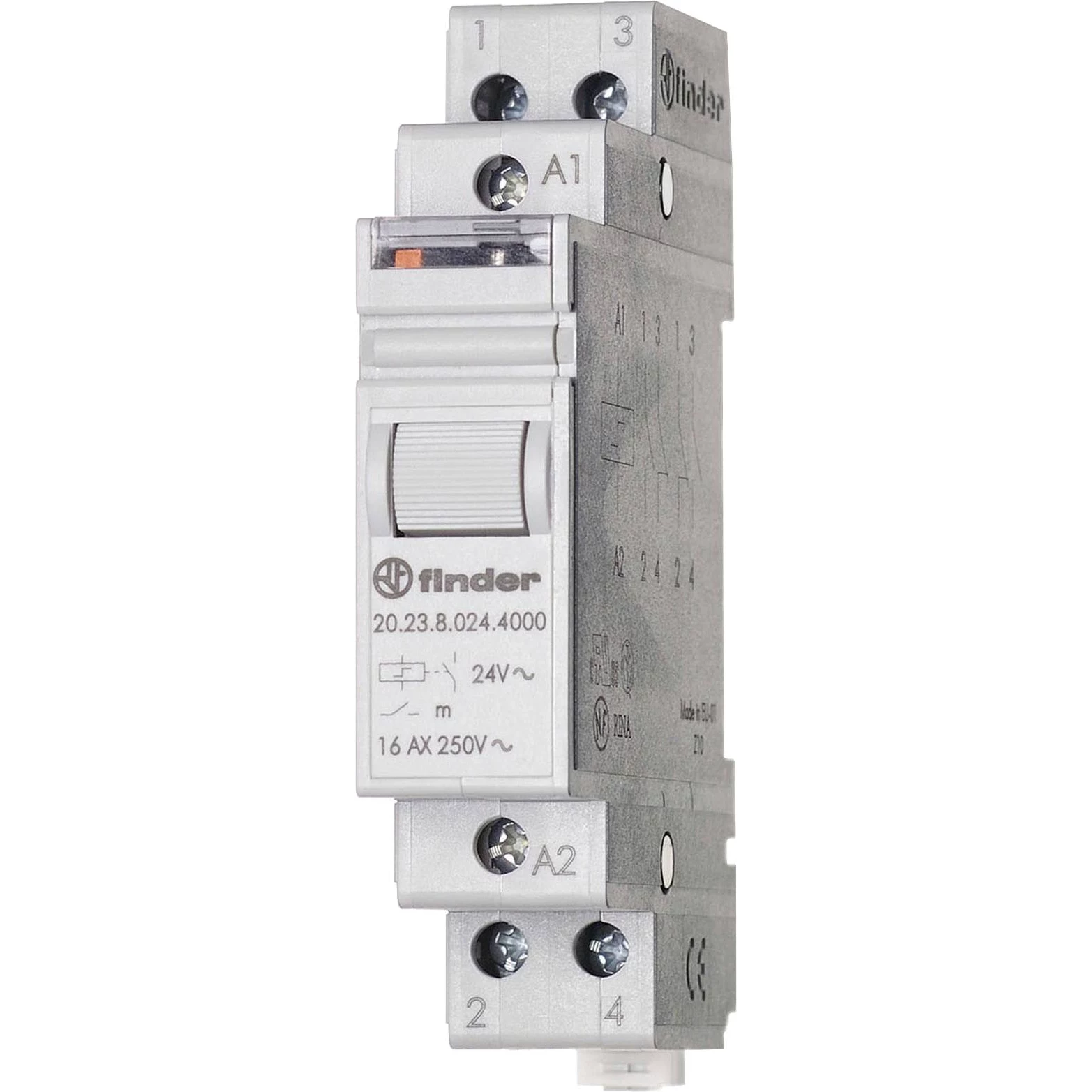 Finder 20 Series impulsa relejs, 1NO+1NC