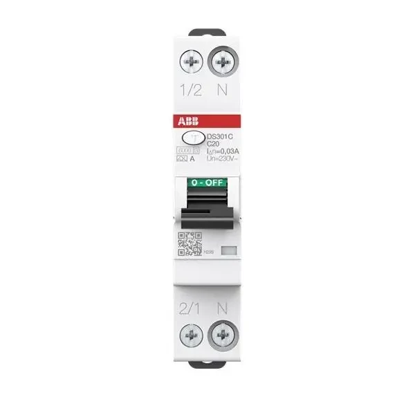 ABB DS301CA-C20/0,03 RCBO 1P+N Type