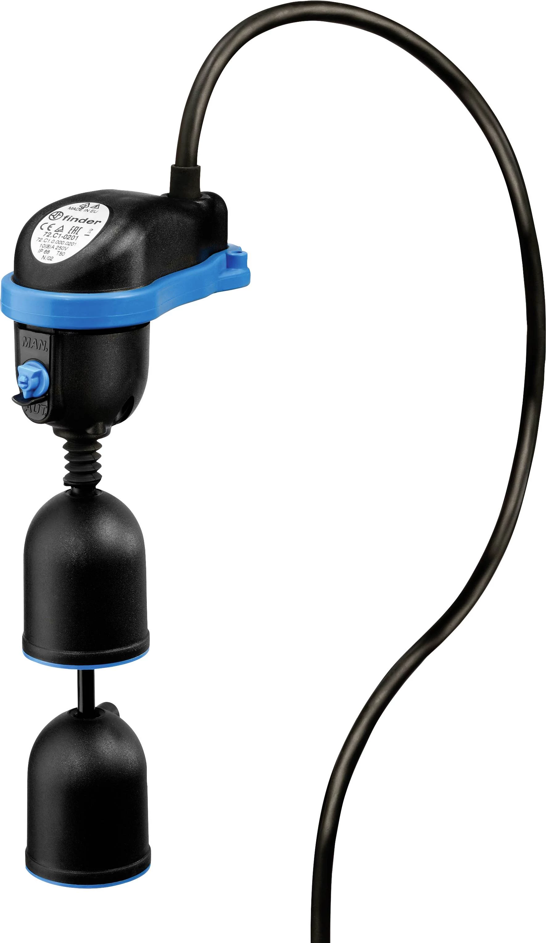 Finder 72C100000201 Pludiņa slēdzis, 1 pārslēgšanas
