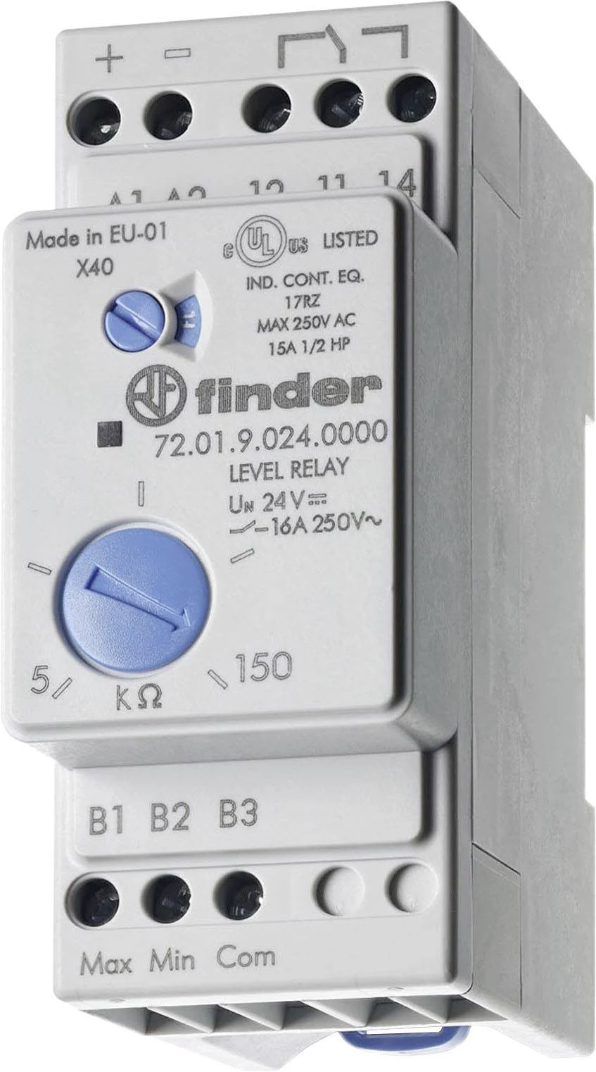 Finder 72.01 sērijas līmeņa kontroles