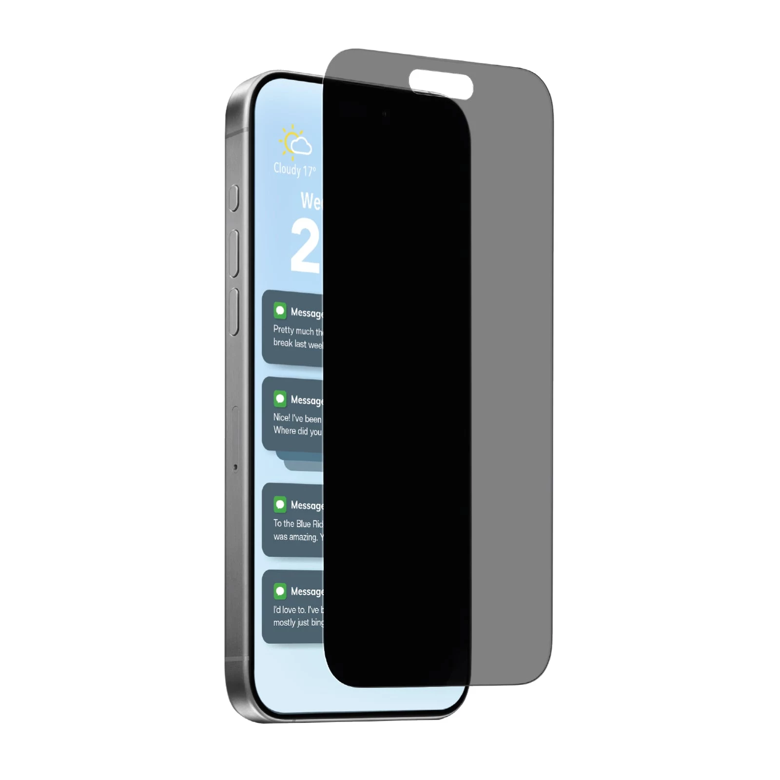 PURO privātuma ekrāna aizsargstikls Apple iPhone