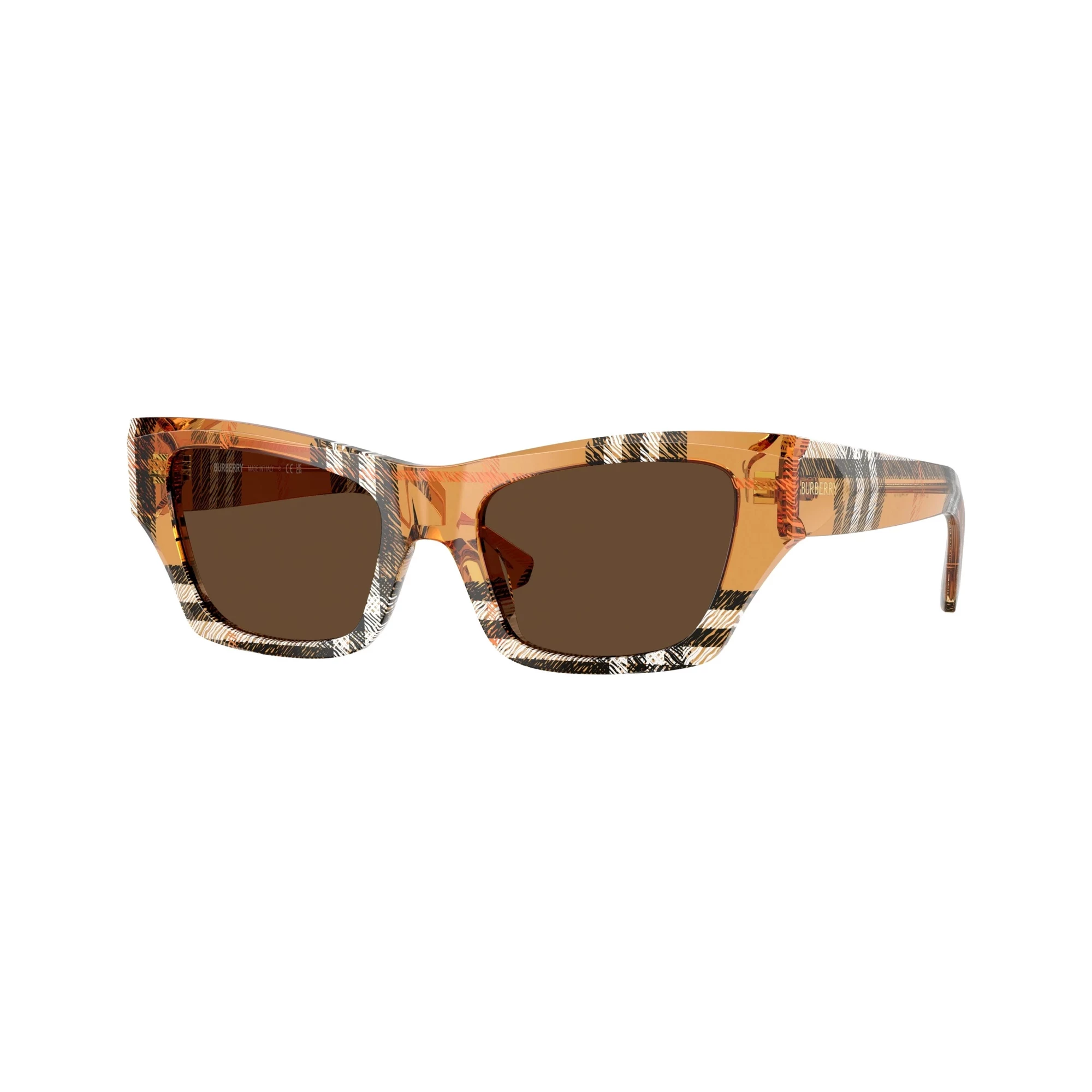 Burberry BE4441U414673 sieviešu kvadrātveida saulesbrilles Havana