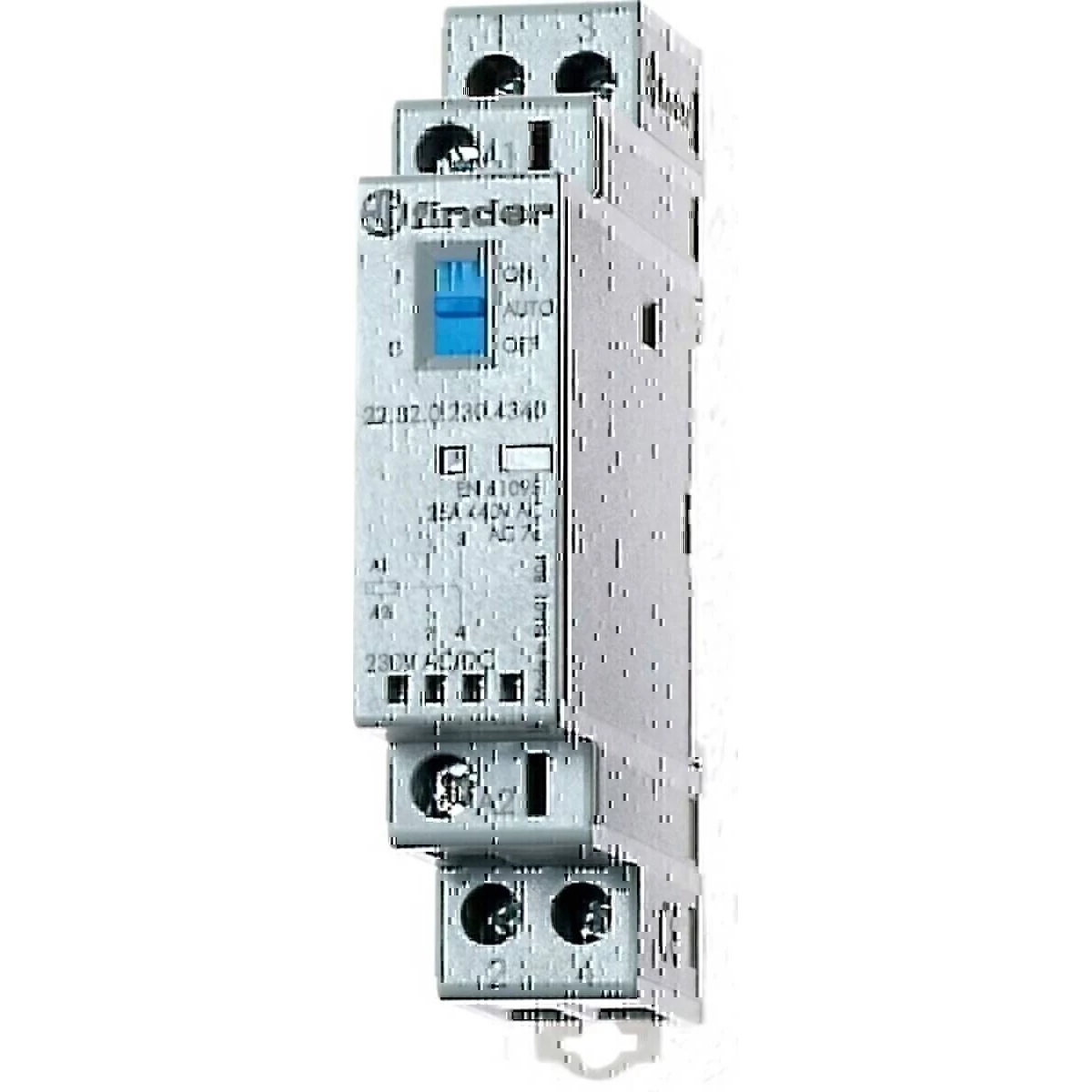 Finder instalācijas kontaktors 24V AC/DC, 1NO+1NC