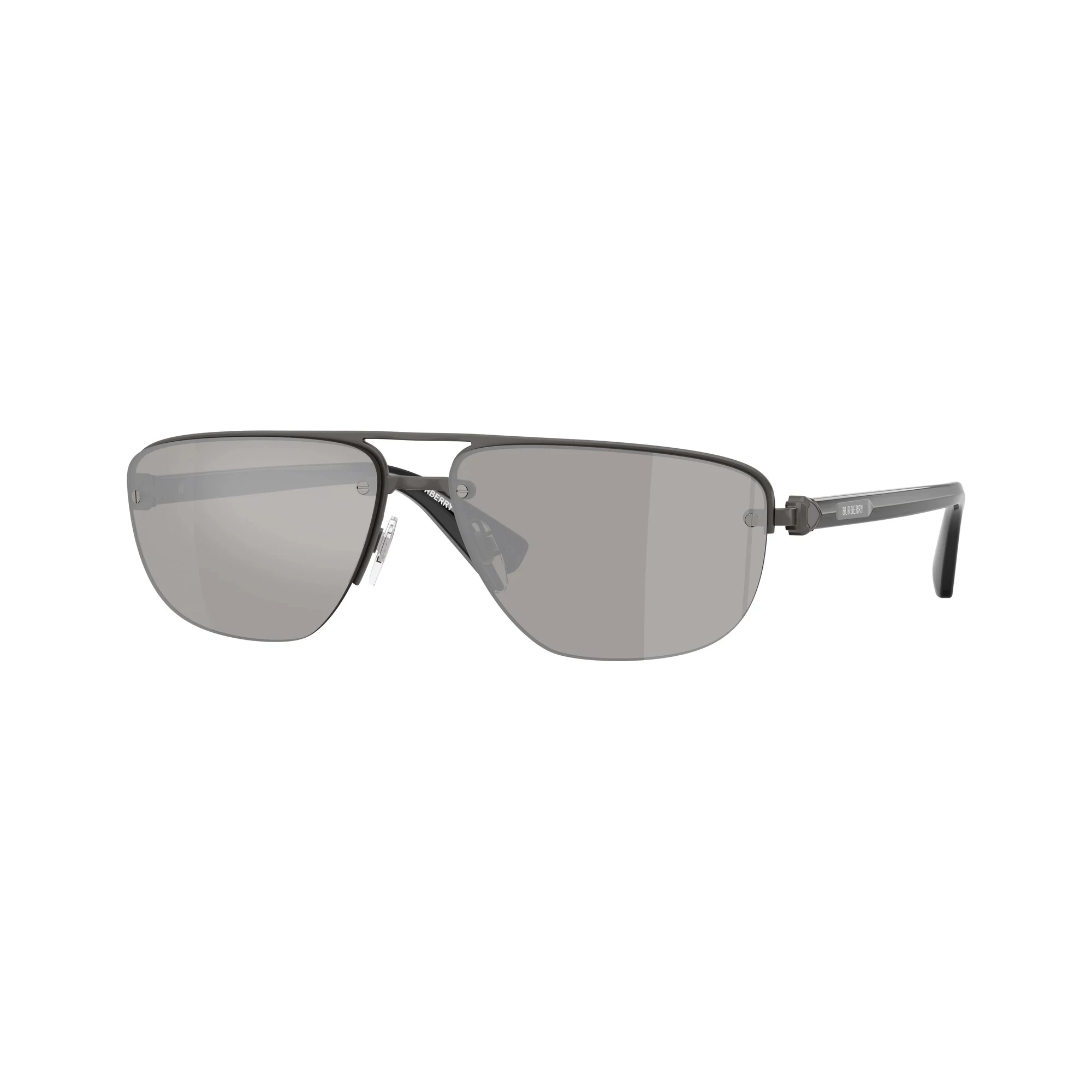 Burberry BE3164-13166G vīriešu pilotstila saulesbrilles, melns