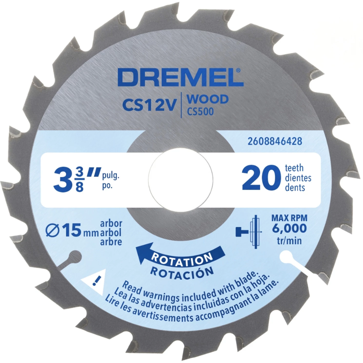 Dremel CS500 koka ripzāģa asmens 85mm