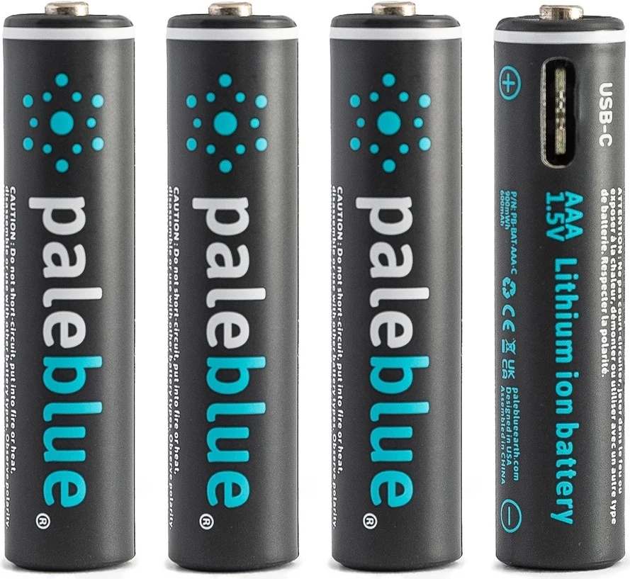 Pale Blue PB-AAA-C USB-C uzlādējams litija-jonu