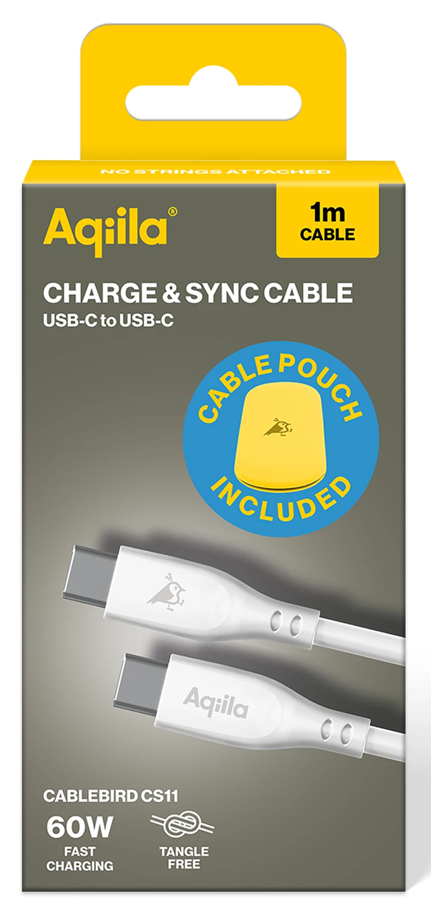 AQIILA Cablebird CS11 USB-C uz USB-C