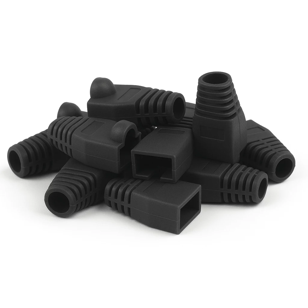 DSIT DANICOM RJ45 kabeļa uzmava melna