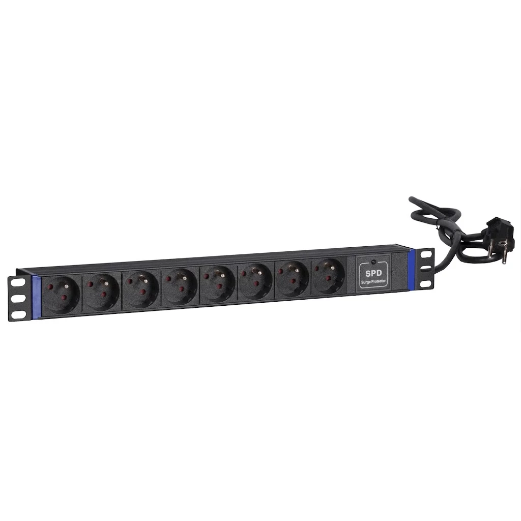 DSIT 19 inch 8 kontaktligzdu PDU