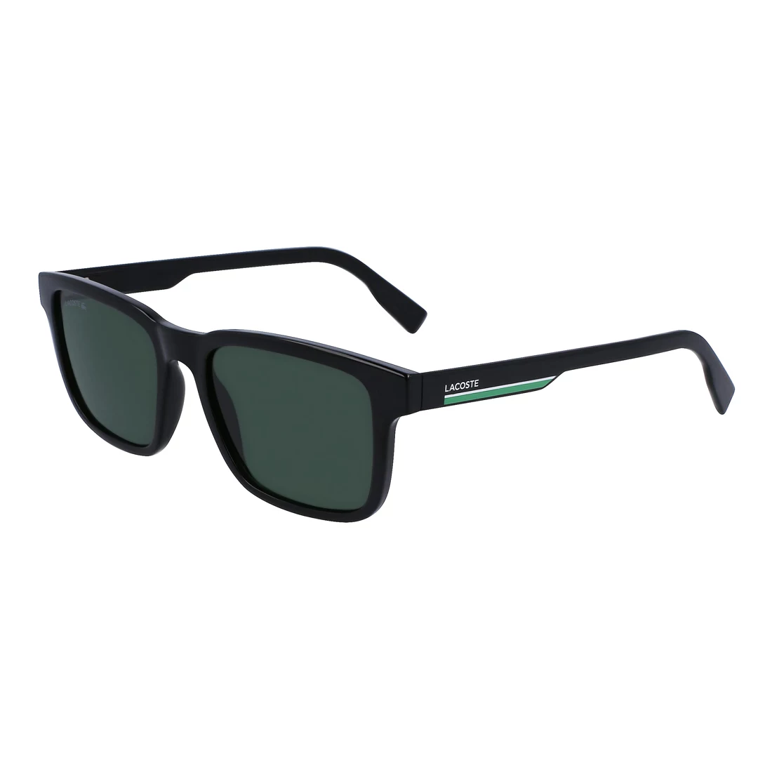 Lacoste L997S-1 taisnstūra saulesbrilles vīriešiem, melnas/pelēkas