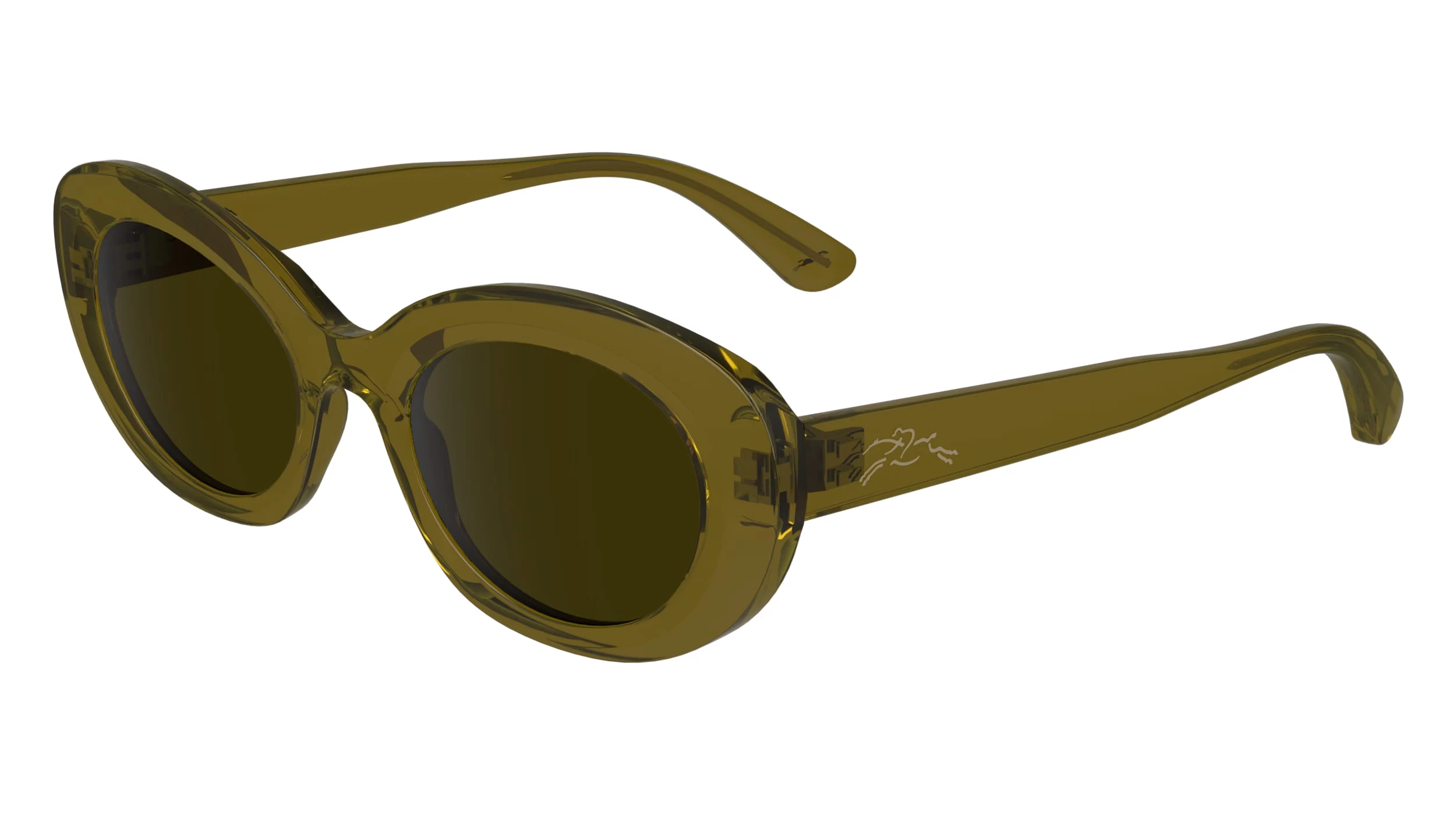 Longchamp LO756S sieviešu kvadrātveida saulesbrilles, Havana