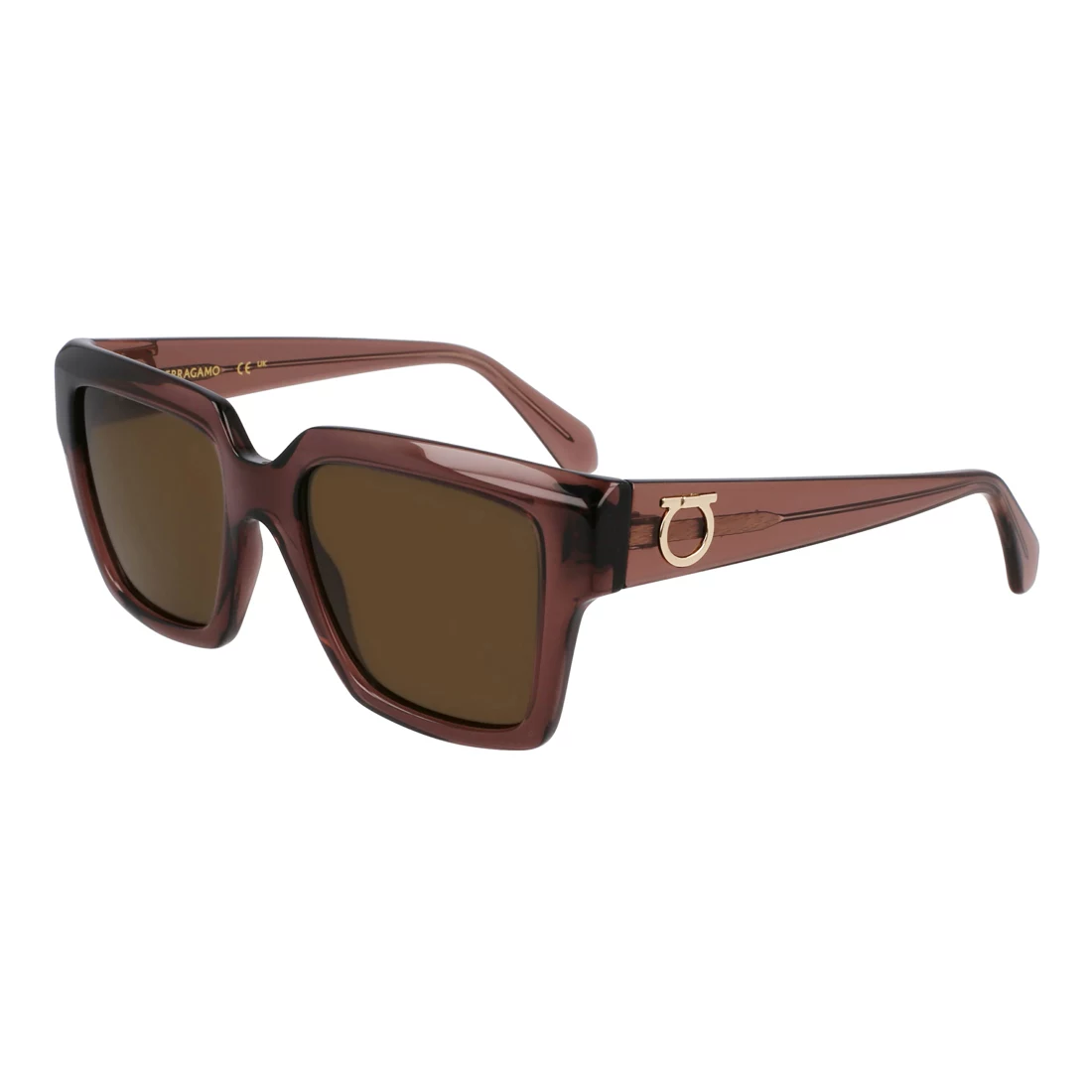 Ferragamo sieviešu SF2014S-511 kvadrātveida saulesbrilles, Havana