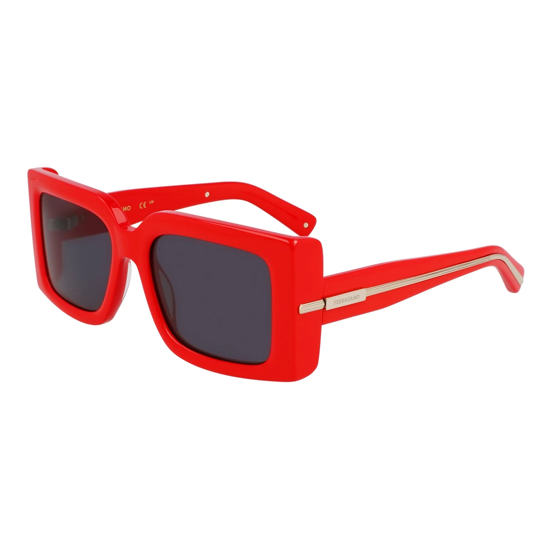 Ferragamo SF2032S-600 sieviešu kaķa acu saulesbrilles