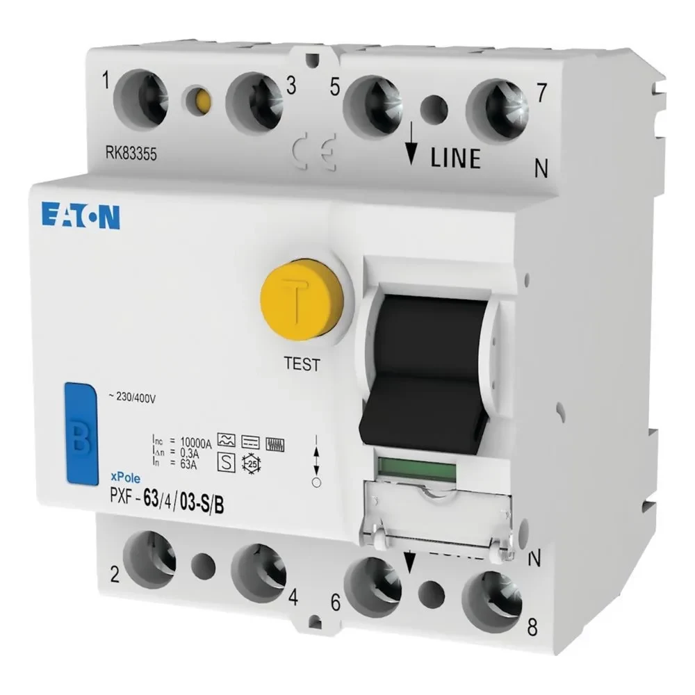 EATON PXF-63/4/03-S/B selektīvais diferenciālās strāvas automāts