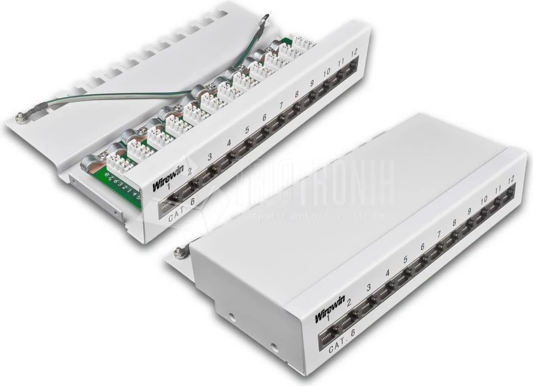 Wirewin 12 portu CAT6 galda patch
