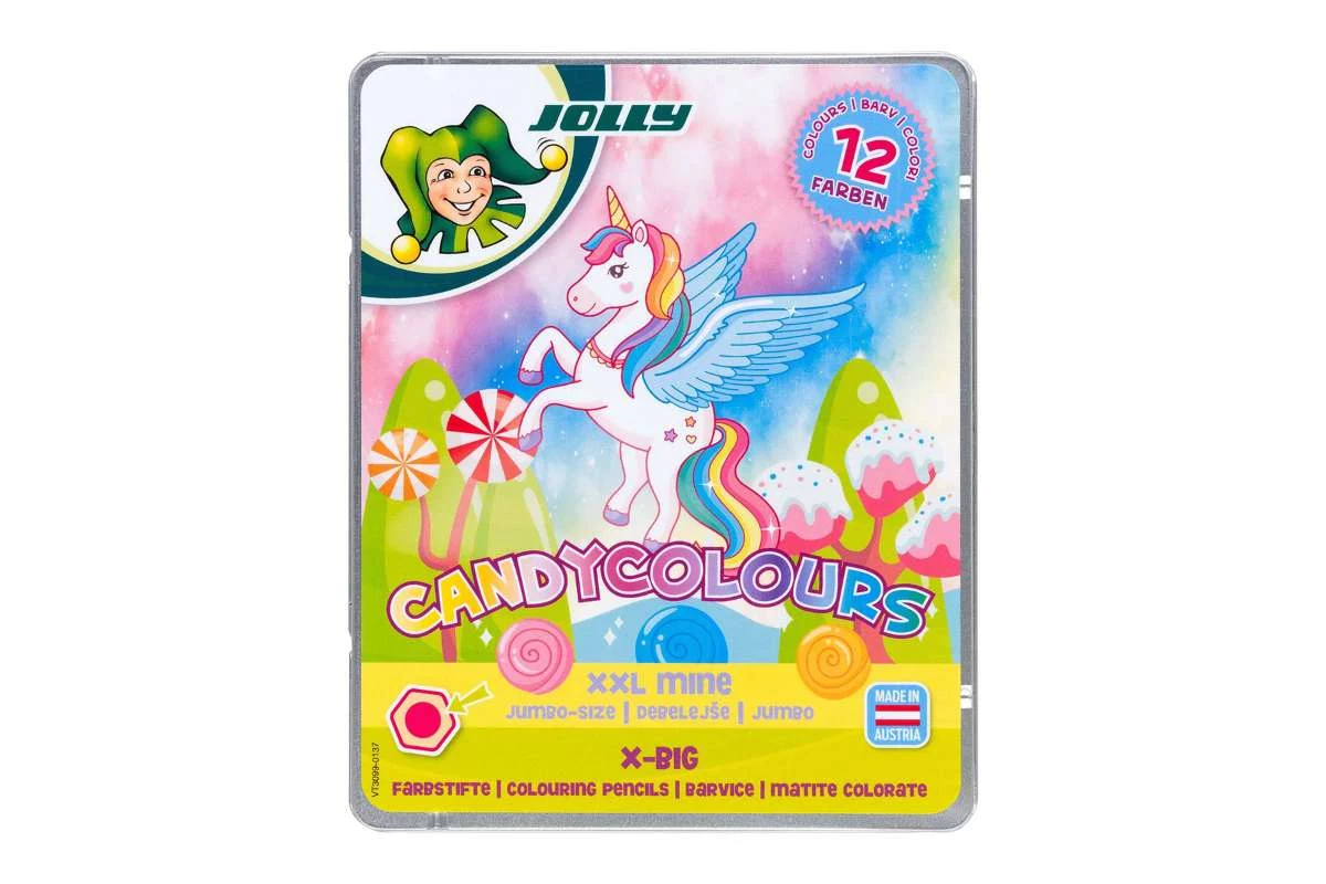JOLLY X-BIG CANDYCOLOURS krāsainie zīmuļi, dažādas