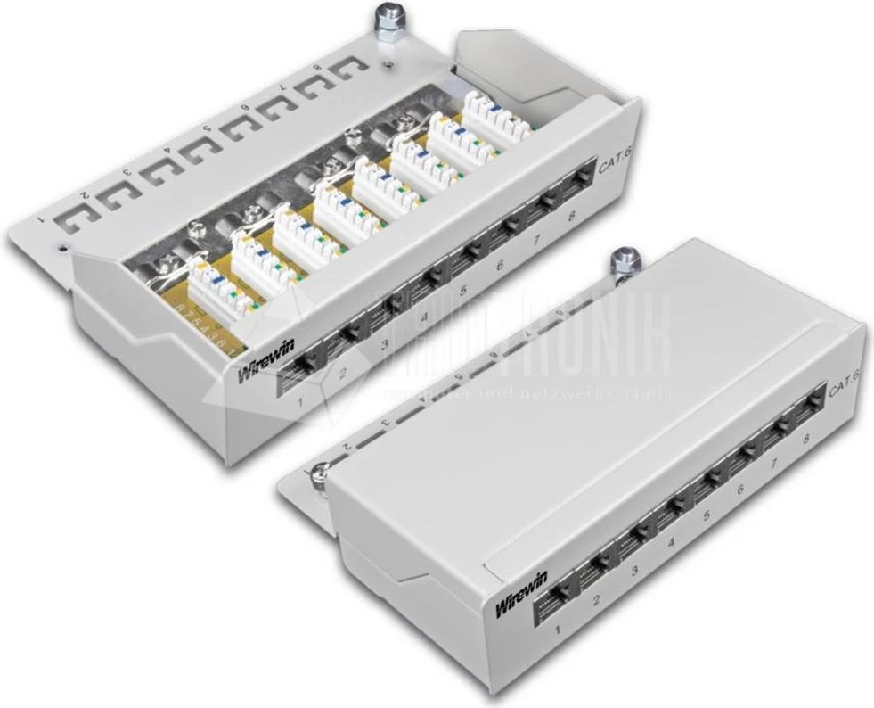 Wirewin 8 portu Cat6 ekranēts galda