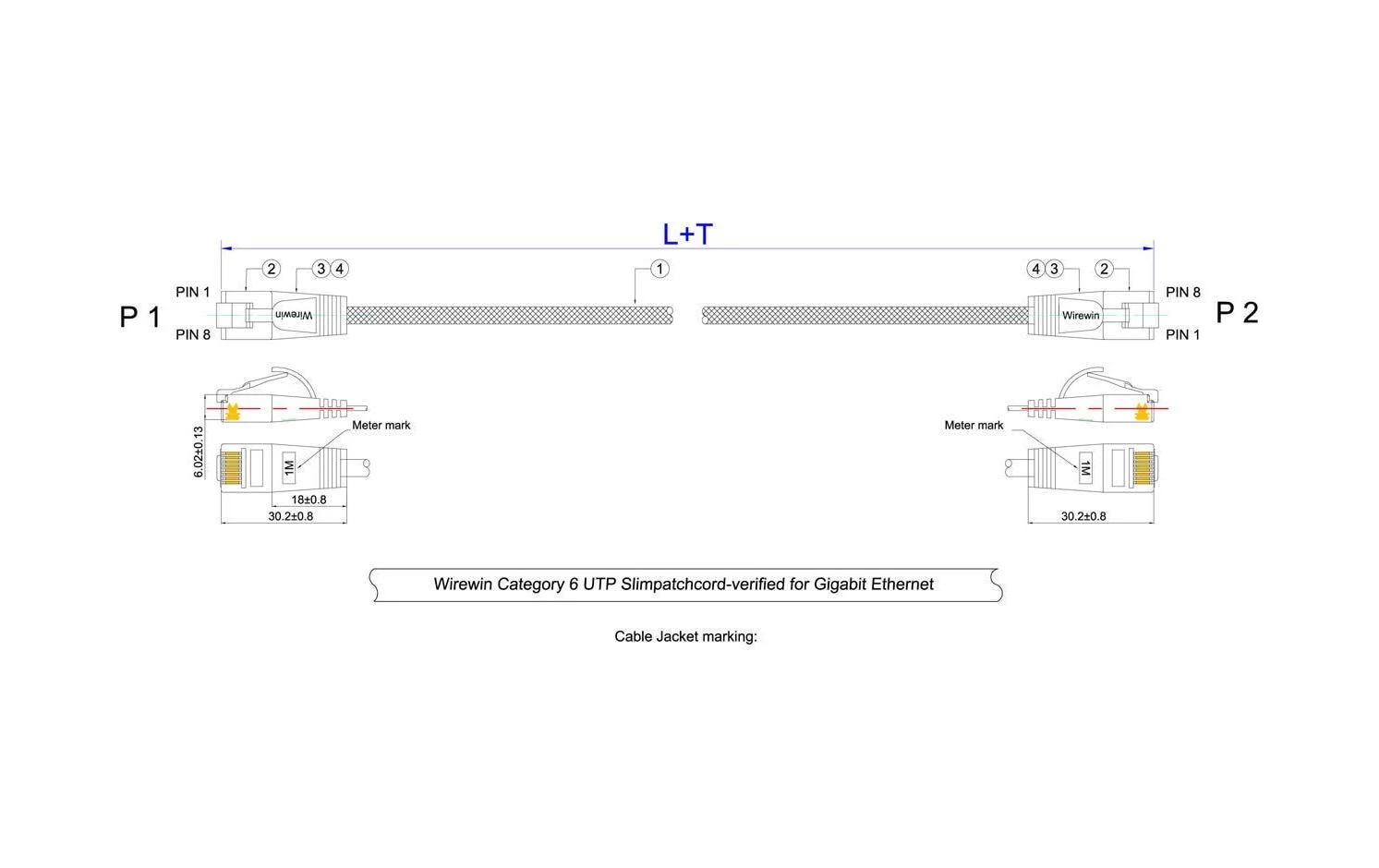 Wirewin Triotronik Cat6 U/UTP tīkla kabelis