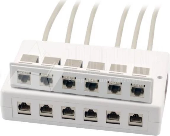 Wirewin 2x 6 portu virsmas montāžas