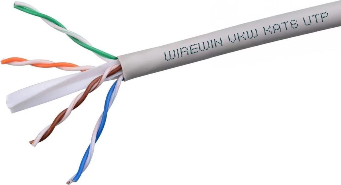 Wirewin Cat6 U/UTP cietā vara tīkla