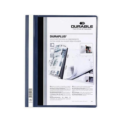 DURABLE DURAPLUS prezentācijas mape ar caurspīdīgu