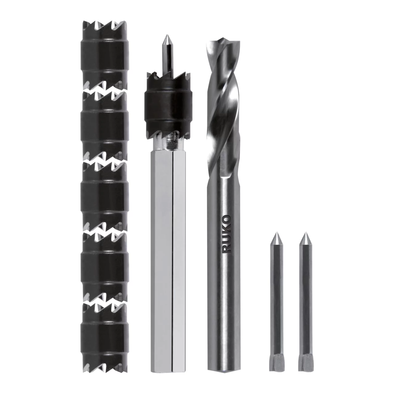 RUKO SPF-Set9tlg-HSSCo 9 gabalu HSS-Co spirālurbju
