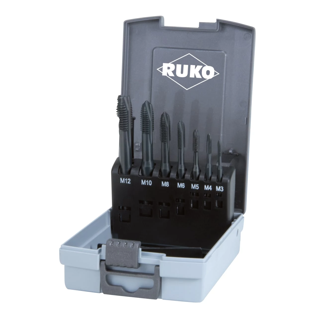 RUKO 245063RO Mašīnas vītņurbju komplekts M3–M12