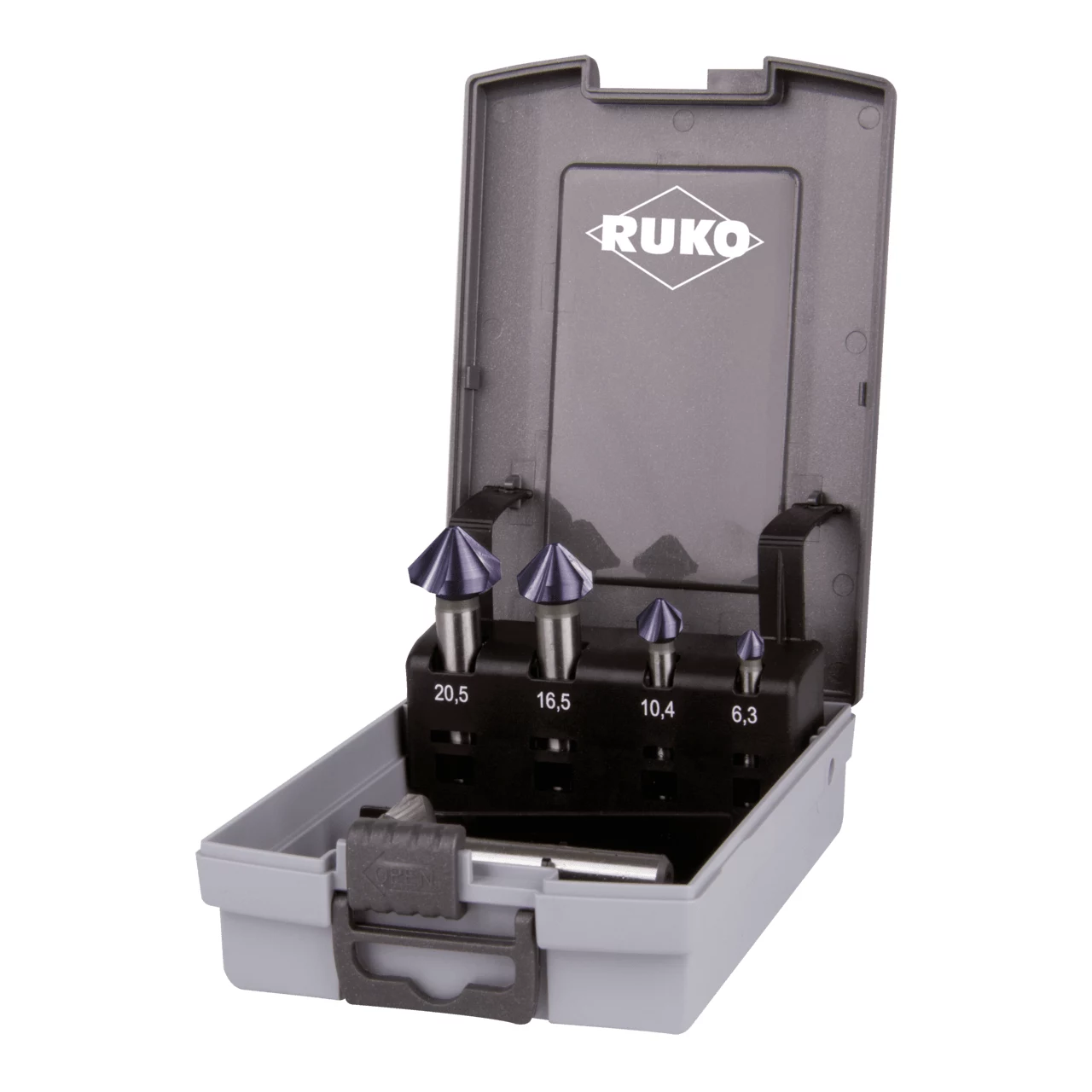 RUKO KES-Set-HSS-TiAlN Ø6,3-25,0mm konusveida