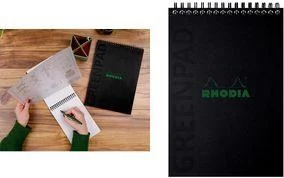 RHODIA GREENPAD spiralburtnīca A5+ ar līnijām
